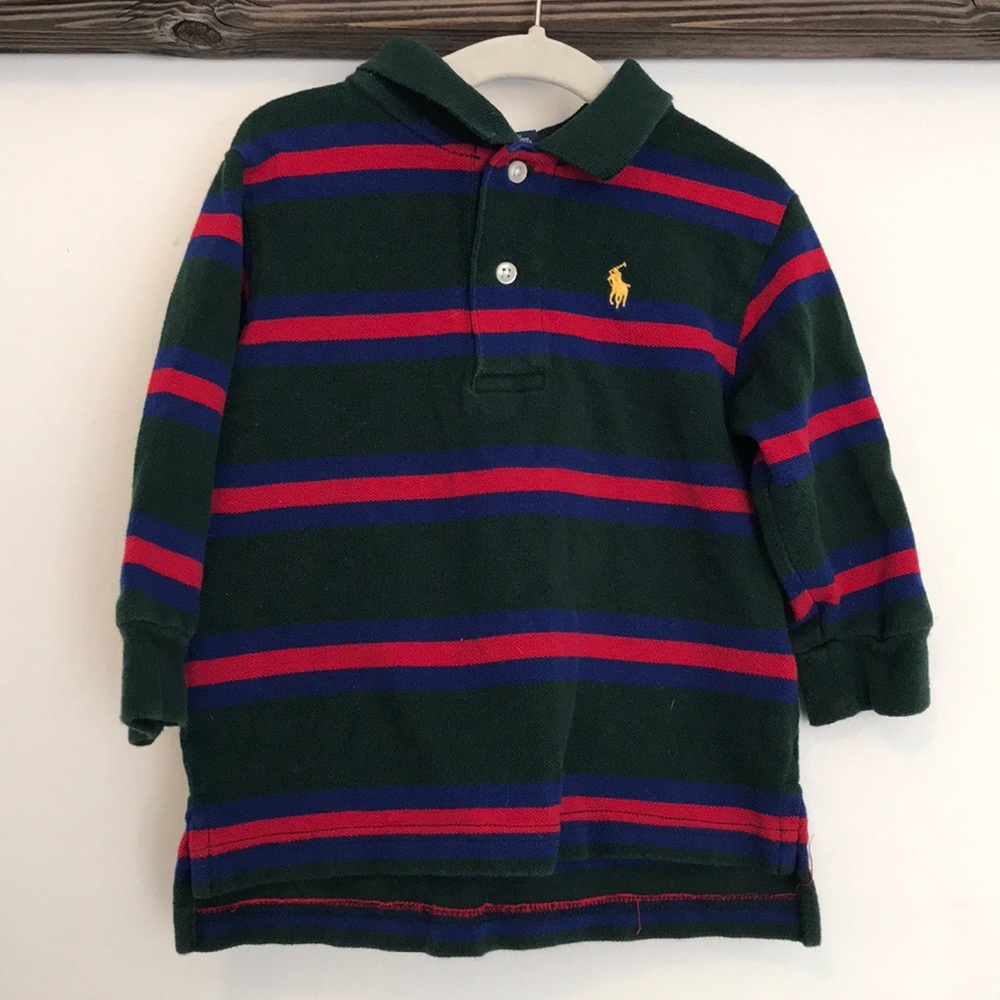 18 Months EUC long sleeved  polo Ralph Lauren